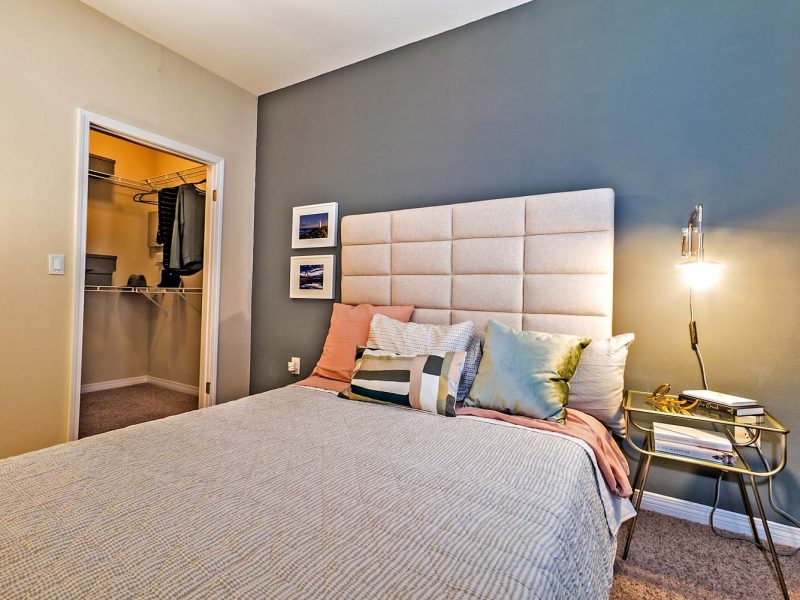 This image is a Premium Apartment Feature that displays a spacious bedroom with stunning design.