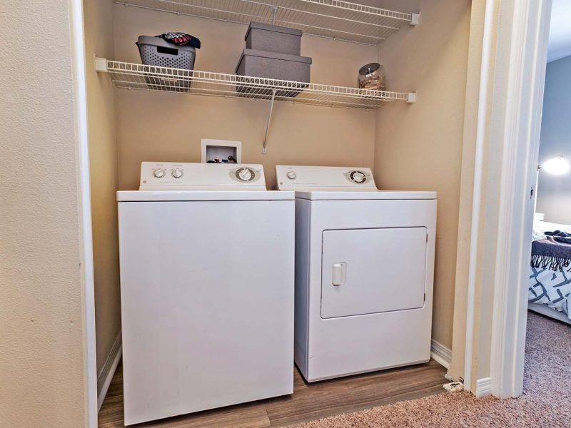 This image shows the premium apartment feature for washing and drying clothes that were exclusively free in every apartment rooms.